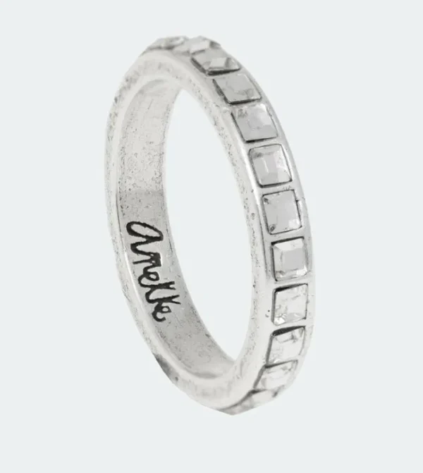 Anekke Anillo Plateado Brillante | Joyería