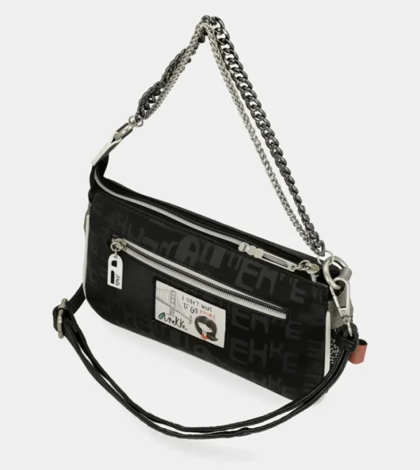 Anekke Baguette Con Asa Metalica Nature Sixties | Bolsos De Hombro