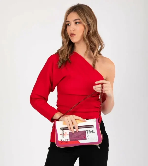 Anekke Bandolera Con Asa Metalica Fashion | Bolsos De Fiesta