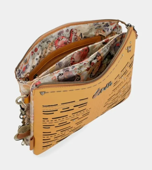 Anekke Bandolera Dos Compartimentos Ocre Nature Pachamama | Bandoleras