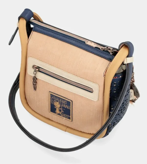 Anekke Bandolera Estampado Azul Marino Tribe | Bandoleras