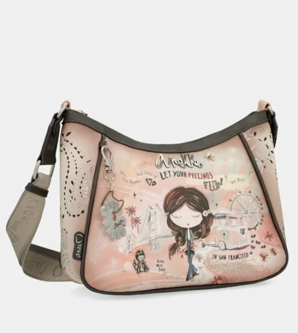 Anekke Bandolera Peace & Love Rosa | Bandoleras
