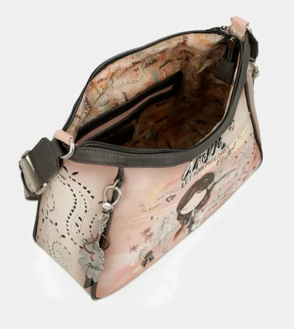 Anekke Bandolera Peace & Love Rosa | Bandoleras