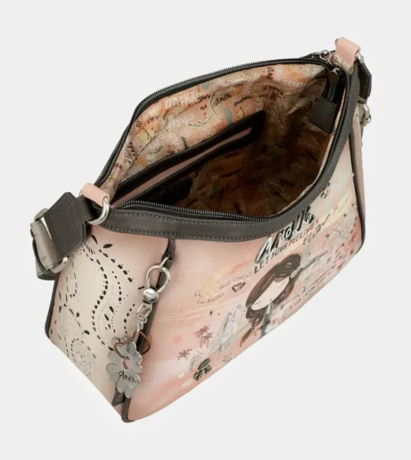 Anekke Bandolera Peace & Love Rosa | Bandoleras