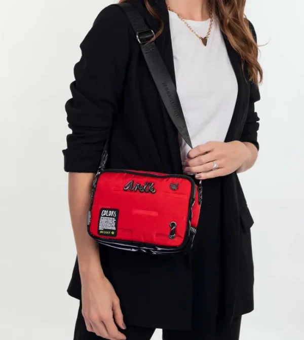 Anekke Bandolera Rectangular Roja Nature Colors | Bandoleras