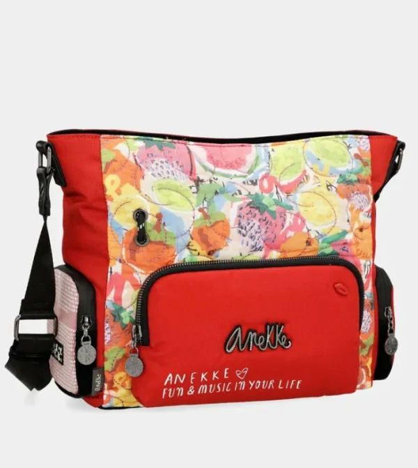 Anekke Bandolera Roja Con Bolsillos Nature Colors | Bandoleras