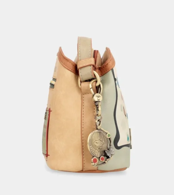 Anekke Bandolera Triple Compartimento Butterfly | Bolsos De Fiesta