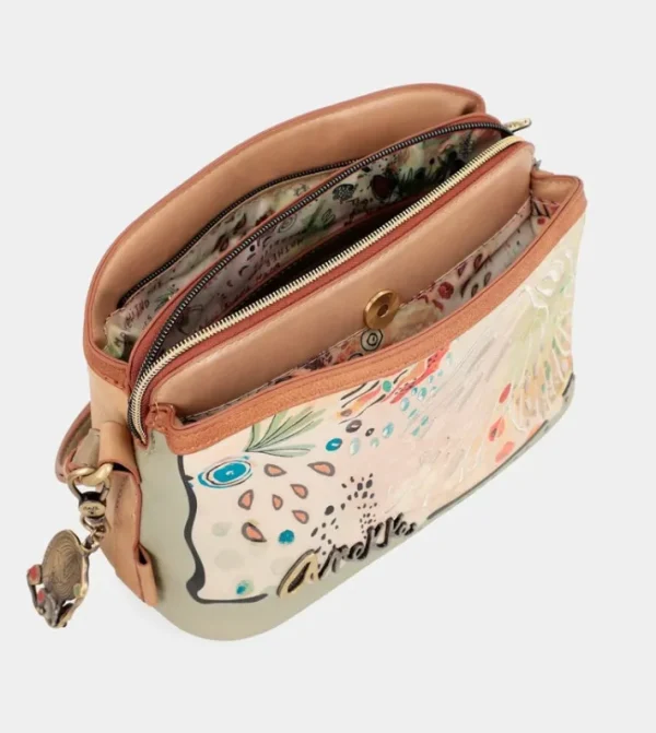 Anekke Bandolera Triple Compartimento Butterfly | Bolsos De Fiesta