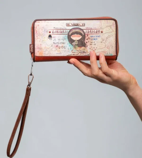 Anekke Billetero Grande Estampado Rfid Menire | Carteras Y Monederos