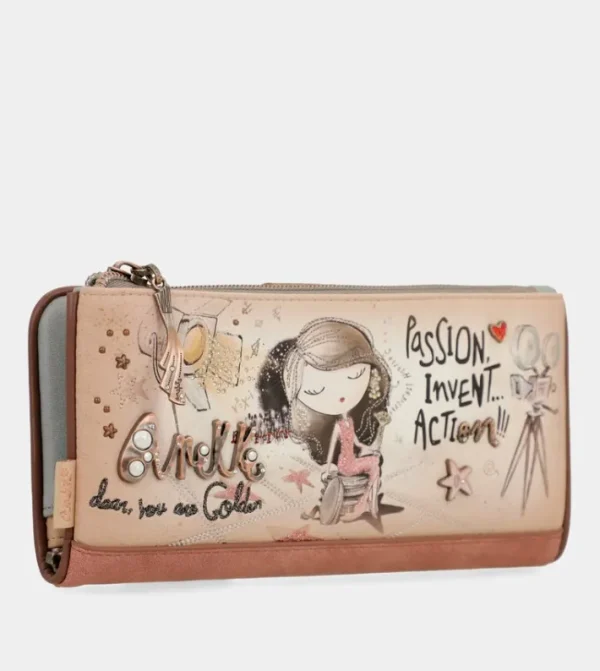 Anekke Billetero Grande Flexible Rfid Hollywood | Carteras Y Monederos