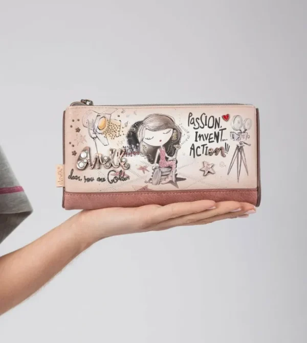 Anekke Billetero Grande Flexible Rfid Hollywood | Carteras Y Monederos