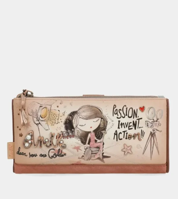 Anekke Billetero Grande Flexible Rfid Hollywood | Carteras Y Monederos