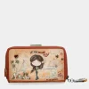 Anekke Billetero Rfid Mediano Peace & Love Camel | Carteras Y Monederos