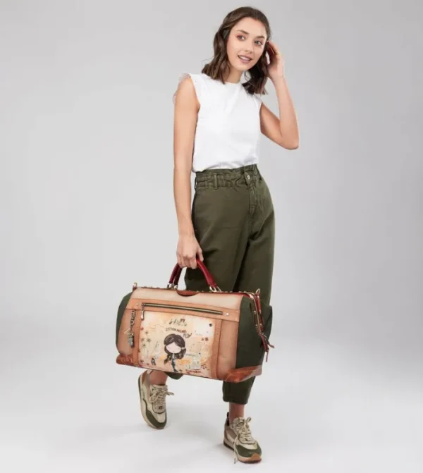 Anekke Bolsa De Viaje Peace & Love Camel | Bolsas De Viaje