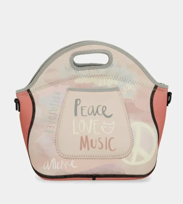 Anekke Bolsa Porta Alimentos Neopreno Peace & Love | Porta Alimentos