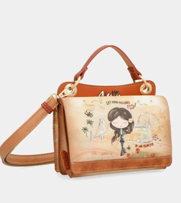 Anekke Bolsito Peace & Love Camel | Bandoleras