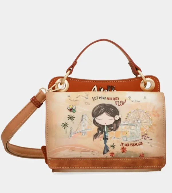 Anekke Bolsito Peace & Love Camel | Bandoleras