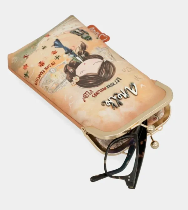 Anekke Bolso Billetero 3 En 1 Rfid Peace & Love Camel | Bandoleras