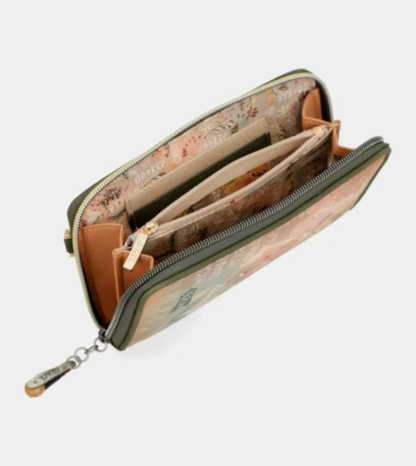 Anekke Bolso Billetero 3 En 1 Rfid Peace & Love Camel | Bandoleras