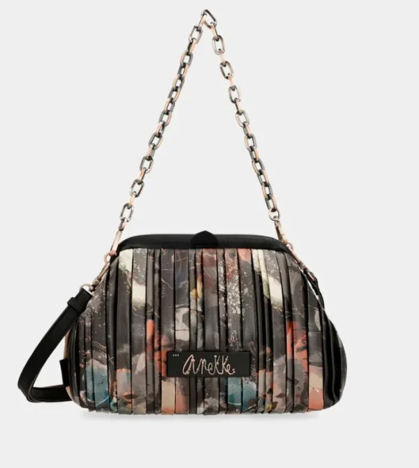 Anekke Bolso Bombonera Plisado Shoen Palette | Bolsos De Hombro
