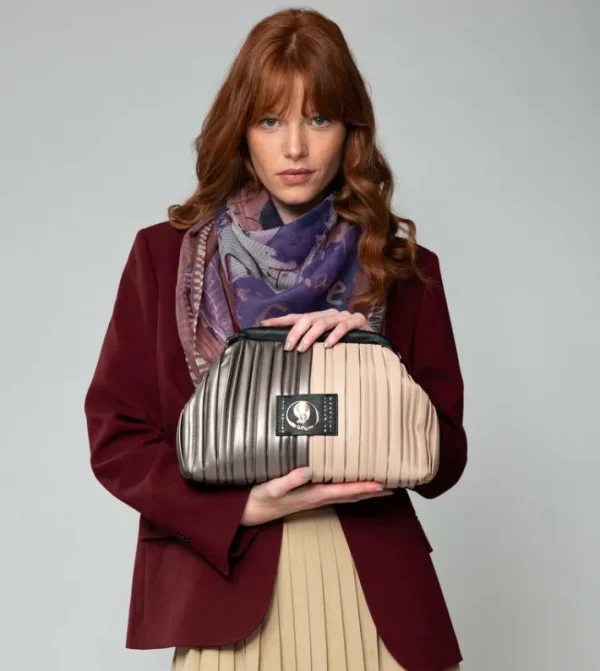 Anekke Bolso Bombonera Plisado Shoen Palette | Bolsos De Hombro