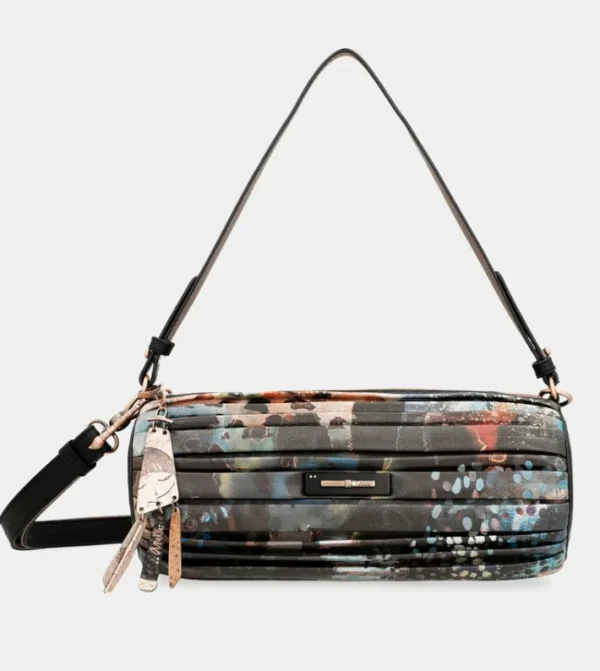 Anekke Bolso Cilindrico Plisado Shoen Palette | Bolsos De Hombro
