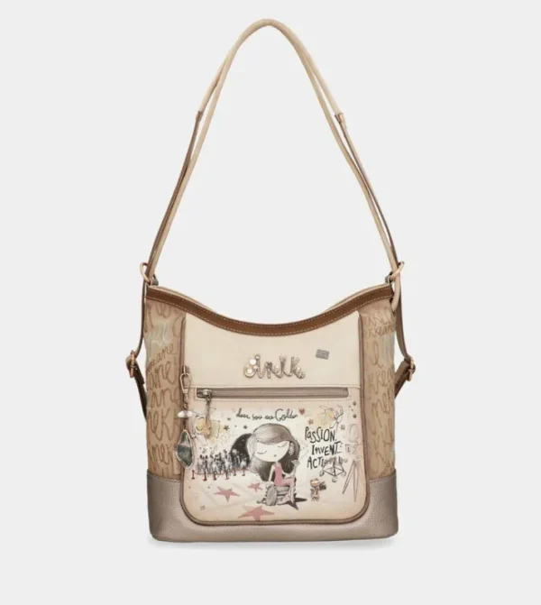 Anekke Bolso Convertible En Mochila Hollywood | Mochilas Y Sacos