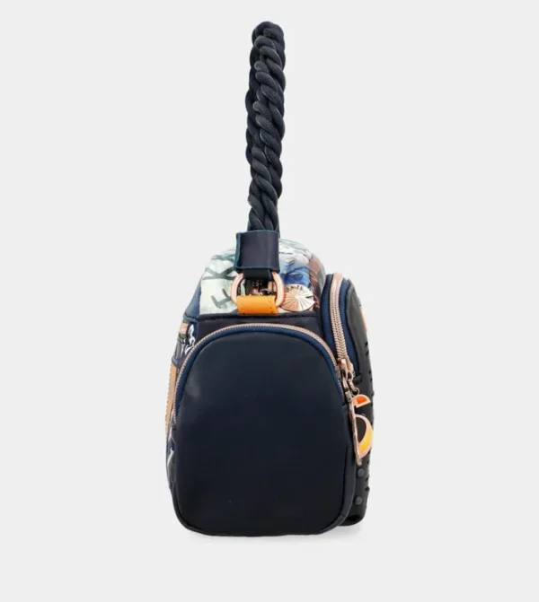 Anekke Bolso De Hombro Azul Marino Pachamama | Bolsos De Fiesta