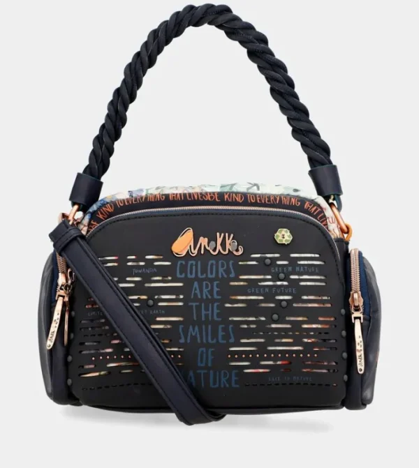 Anekke Bolso De Hombro Azul Marino Pachamama | Bolsos De Fiesta