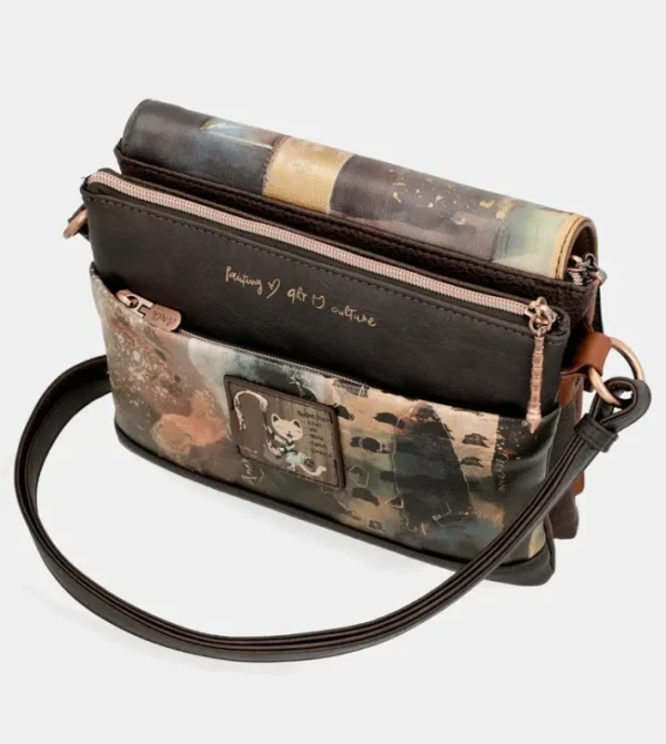 Anekke Bolso De Solapa 3 Compartimentos Shoen | Bolsos De Fiesta
