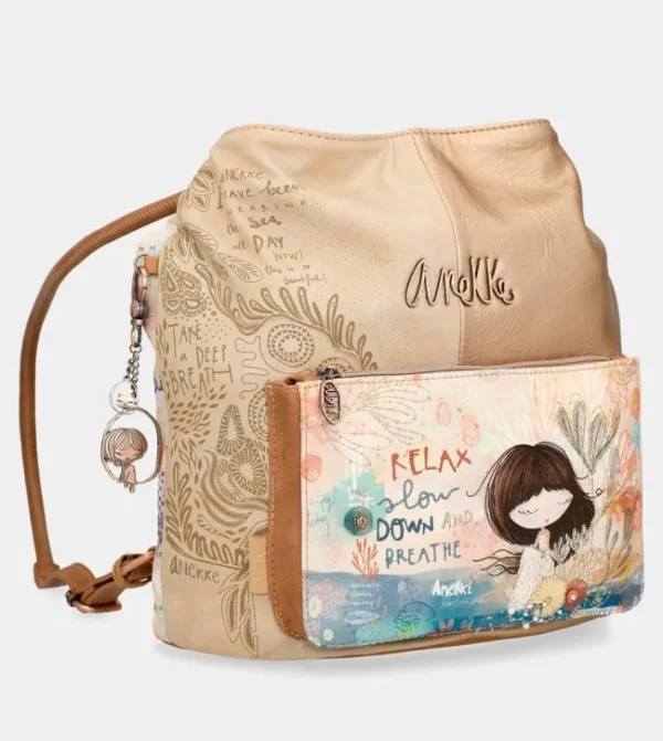 Anekke Bolso Hobo Convertible En Mochila Mediterranean | Mochilas Y Sacos