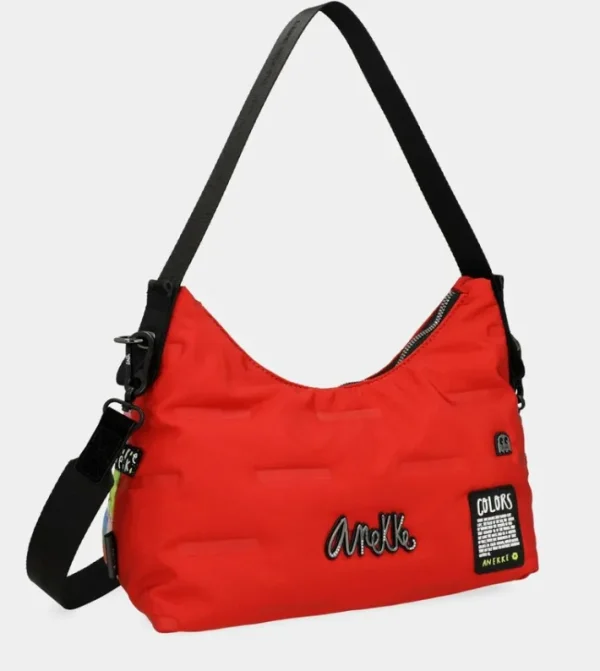 Anekke Bolso Hobo Rojo Nature Colors | Bolsos De Hombro
