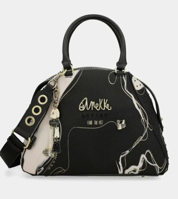 Anekke Bolso Negro 2 Asas Y Bandolera Nature Shodo | Bolsos De Mano