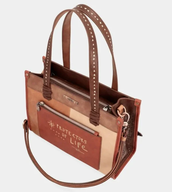 Anekke Bolso Tote Estampado Con Bandolera Menire | Bolsos De Mano