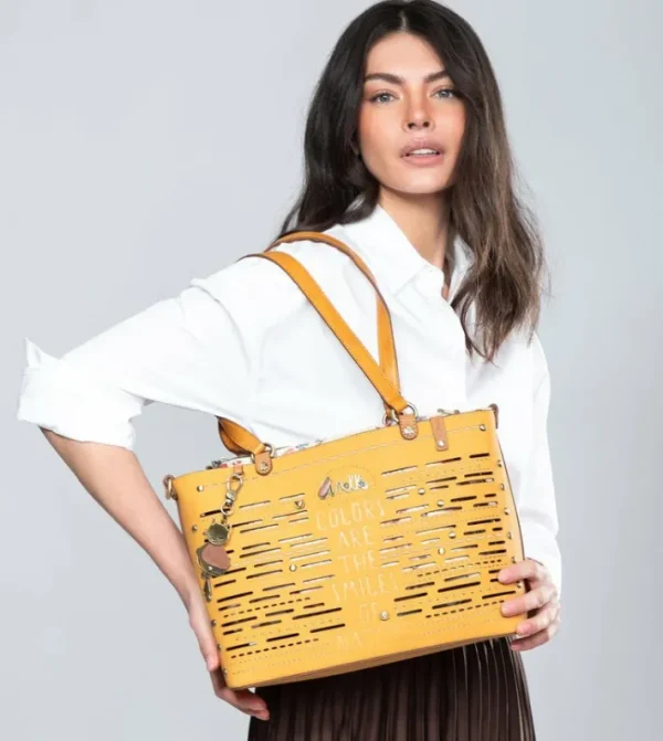 Anekke Bolso Tote Grande Ocre Nature Pachamama | Tote & Shoppers