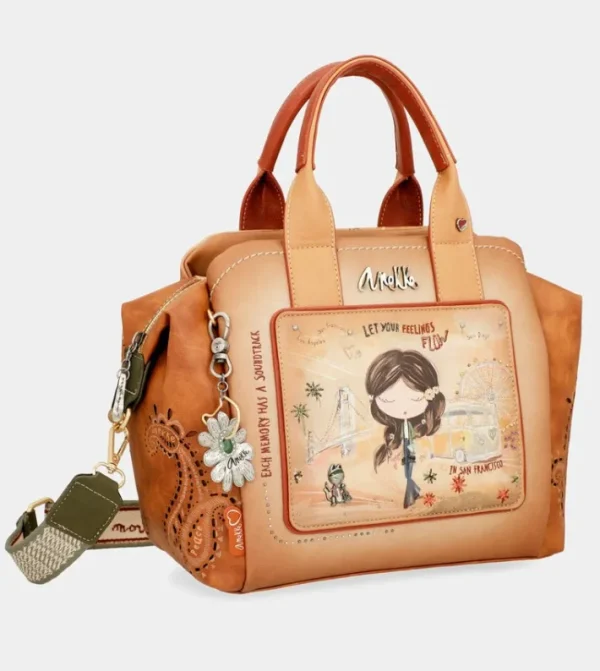 Anekke Bowling Peace & Love Camel | Bolsos De Hombro
