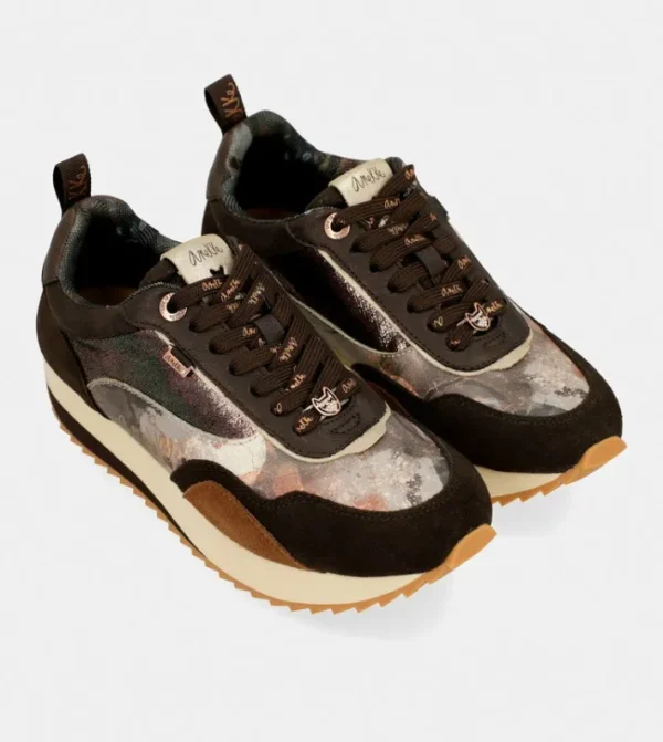 Anekke Deportivo Estampado Marron Palette | Zapatos