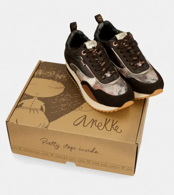 Anekke Deportivo Estampado Marron Palette | Zapatos