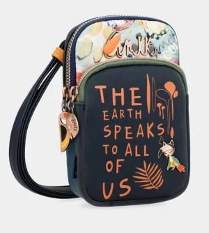 Anekke Mini Bandolera Azul Marino Nature Pachamama | Bolsos De Fiesta