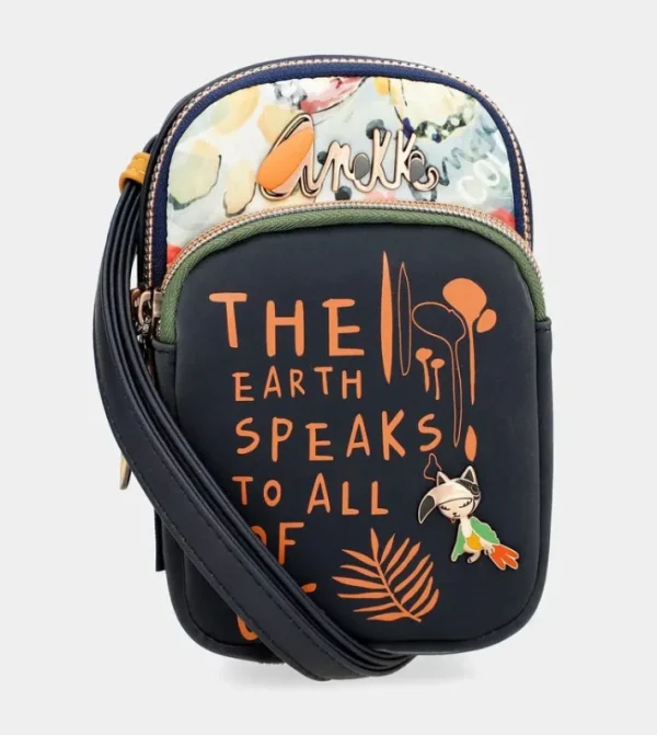 Anekke Mini Bandolera Azul Marino Nature Pachamama | Bolsos De Fiesta