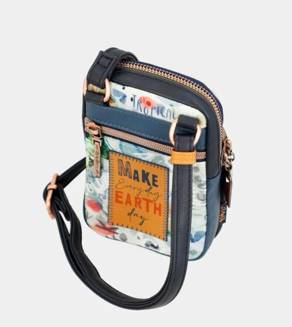 Anekke Mini Bandolera Azul Marino Nature Pachamama | Bolsos De Fiesta