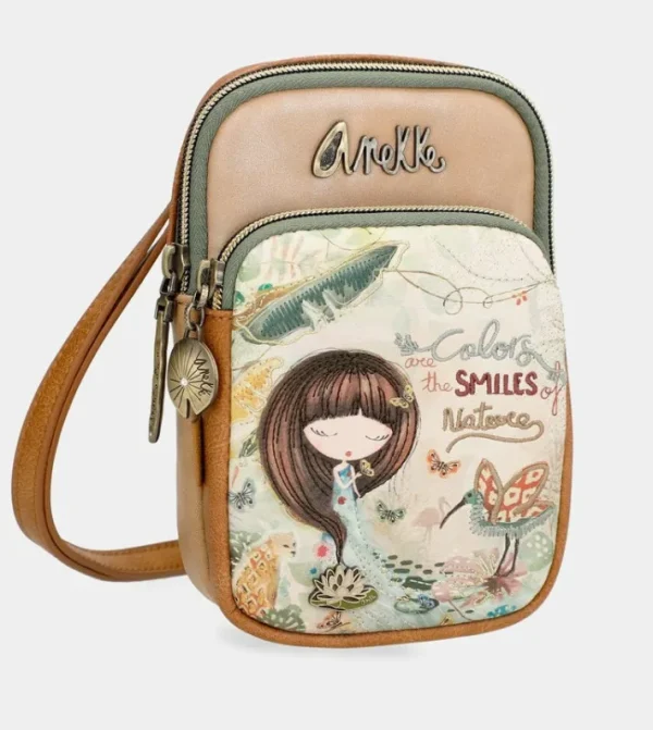 Anekke Mini Bandolera Con Bolsillo Amazonia | Bolsos De Fiesta