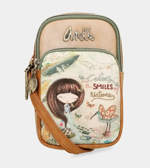 Anekke Mini Bandolera Con Bolsillo Amazonia | Bolsos De Fiesta
