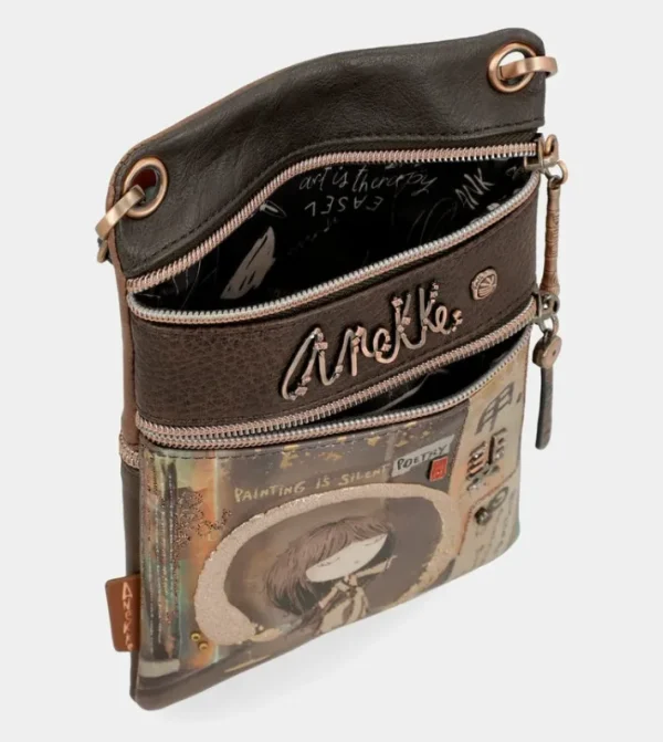 Anekke Mini Bandolera Doble Compartimento Shoen | Bolsos De Fiesta