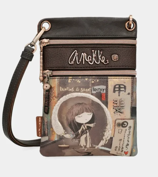 Anekke Mini Bandolera Doble Compartimento Shoen | Bolsos De Fiesta