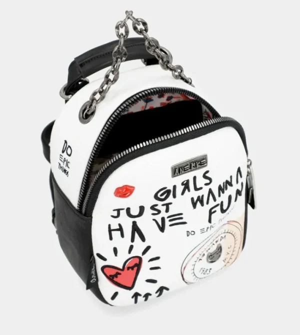 Anekke Mini Mochila Blanca Energy | Mochilas Y Sacos