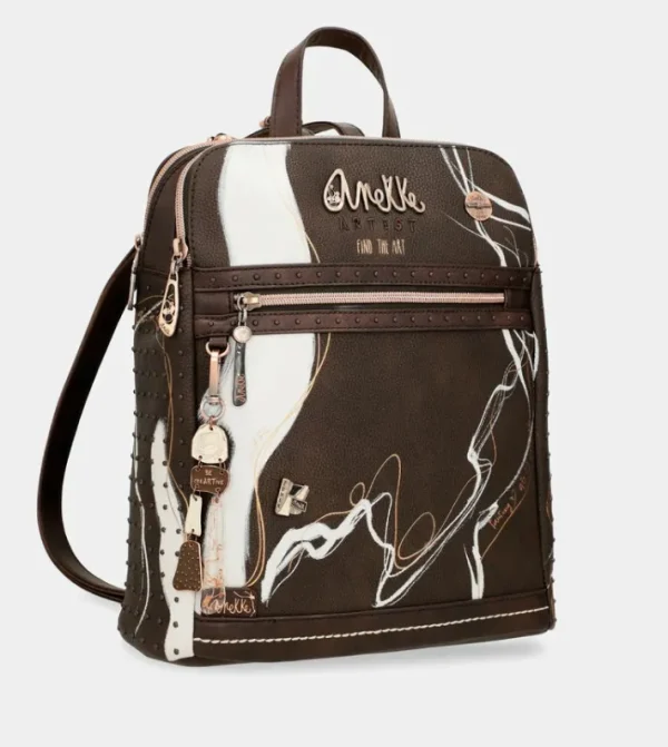 Anekke Mochila 2 Compartimentos Marron Nature Shodo | Mochilas Y Sacos