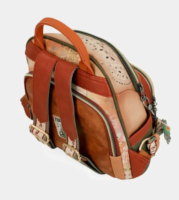 Anekke Mochila Antirrobo Camel Peace & Love | Mochilas Y Sacos