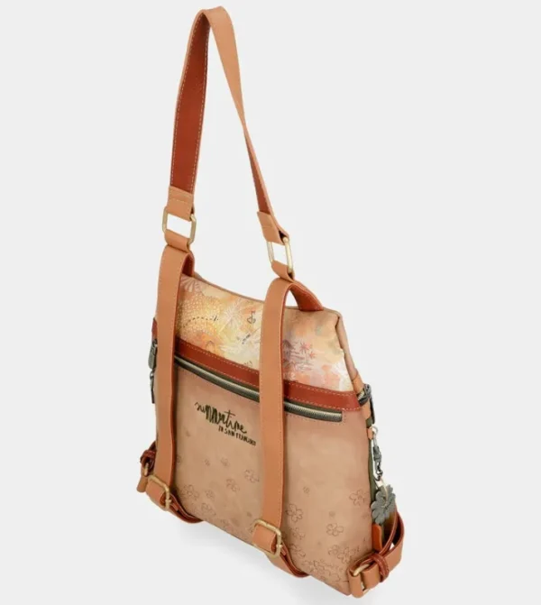 Anekke Mochila Antirrobo Peace & Love Camel | Mochilas Y Sacos