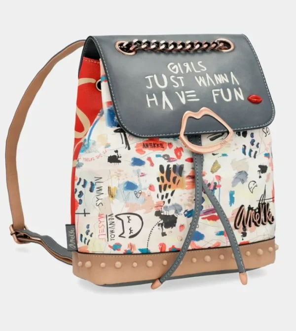 Anekke Mochila Con Solapa Fancy | Mochilas Y Sacos
